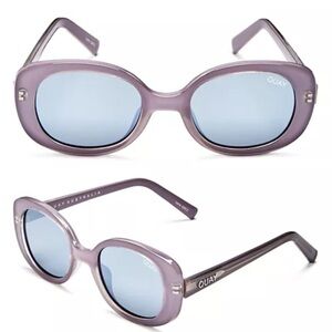Quay Lulu Mirrored Square Sunglasses in Lilac Purple